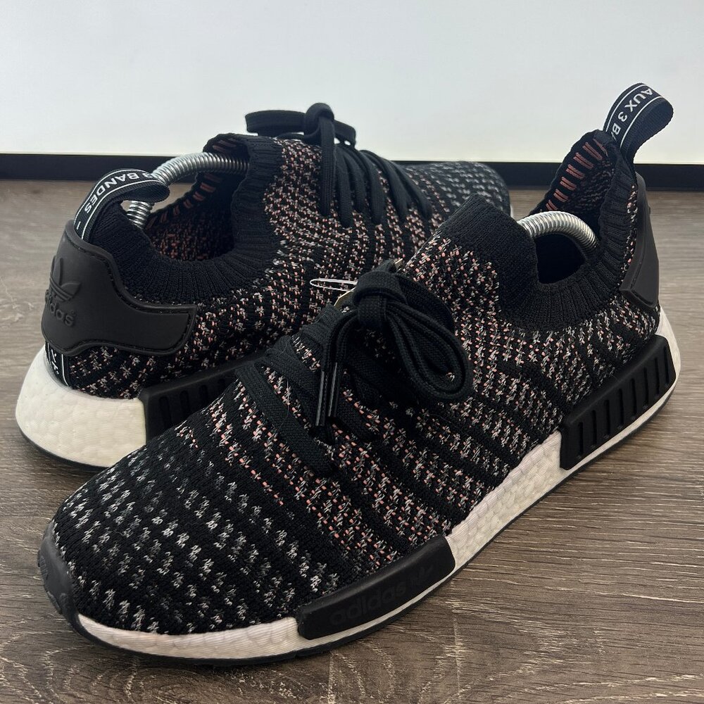 BRAND NEW adidas Men’s NMD R1 STLT Primeknit Core Black Sz 11 B37636